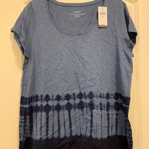 Tie-dye shirt sleeve top